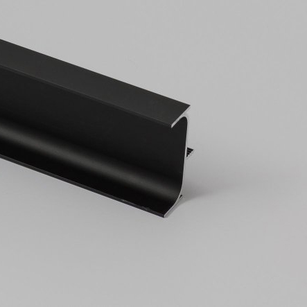 Профиль для фасадов без ручек вертикальный ШУКО-М 3282 (C) с анодировкой чёрный