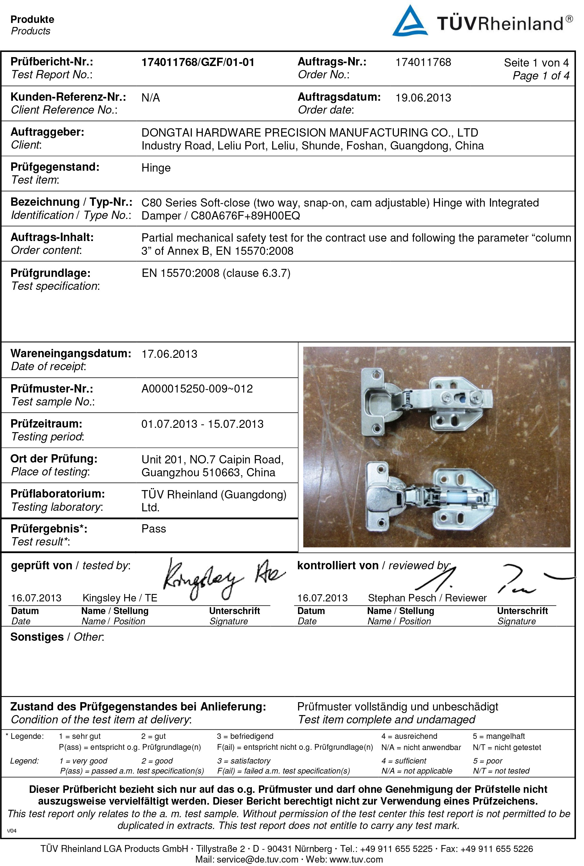 C80&C85 (PIVOT PRO) C80A676F LGA report