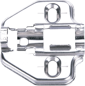 PIVOT PRO подкладка под петлю, Click-On, высота h=0, с предустановленными евро-винтами (89H02AQ)