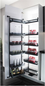 Кладовая корзина с боковым хранением 6 полок DANA 600мм