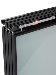 Раздвижные двери-перегородки в одном направлении, дверь с алюминиевой рамой Т910(3+1)