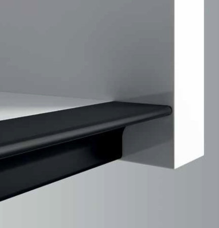 Профиль для навесных шкафов ШУКО-М 2532 (V) с анодировкой чёрный